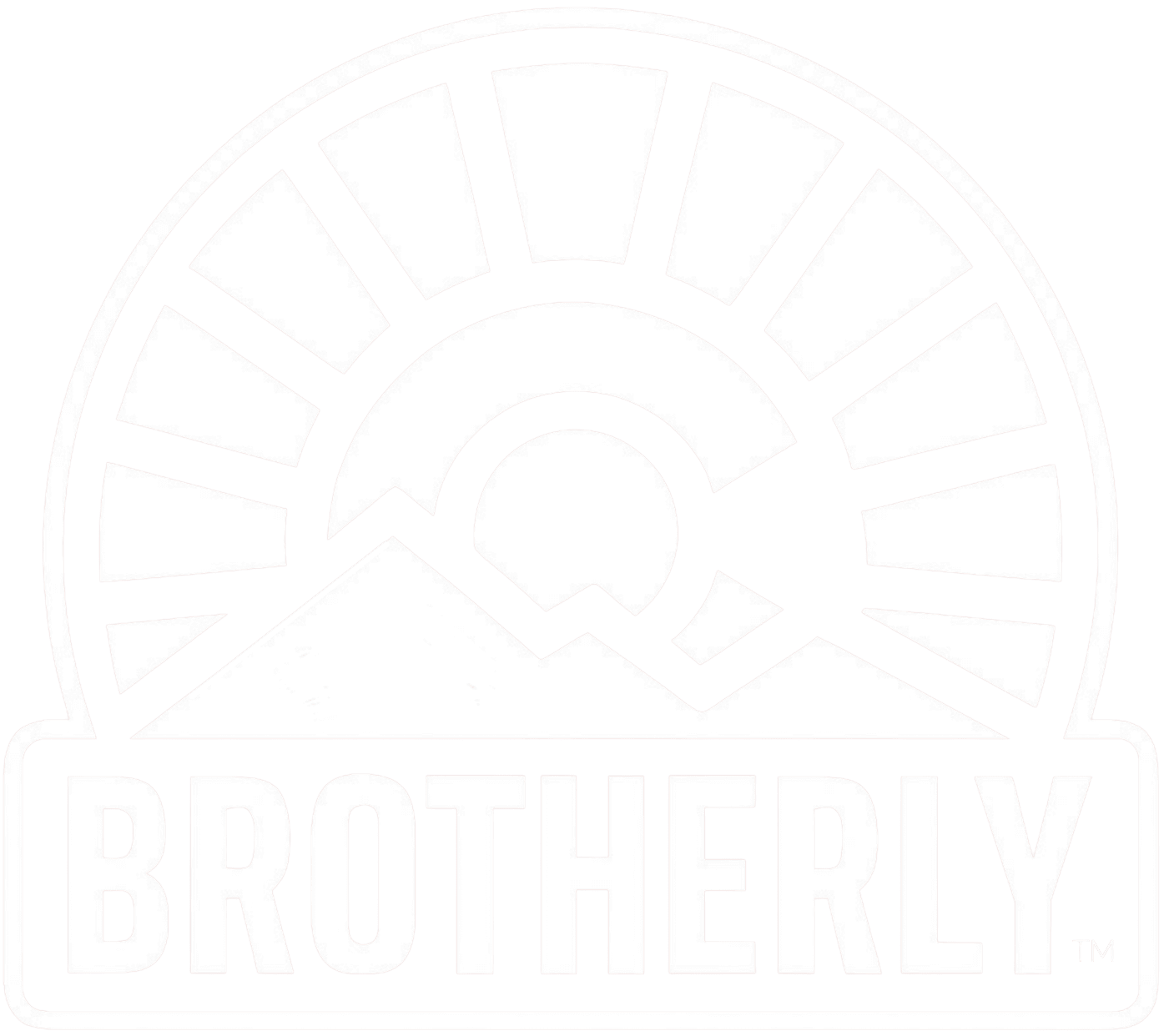 BROTHERLY logo with mountains and rising sun