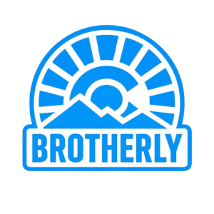 Blue Brotherly logo with rising sun