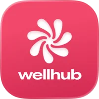 Wellhub app icon with white swirl logo