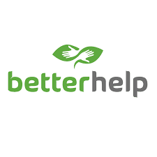 BetterHelp logo with green leaf and hands