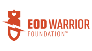 EOD Warrior Foundation orange logo on black