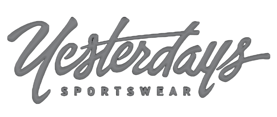 Yesterdays sportswear script logo