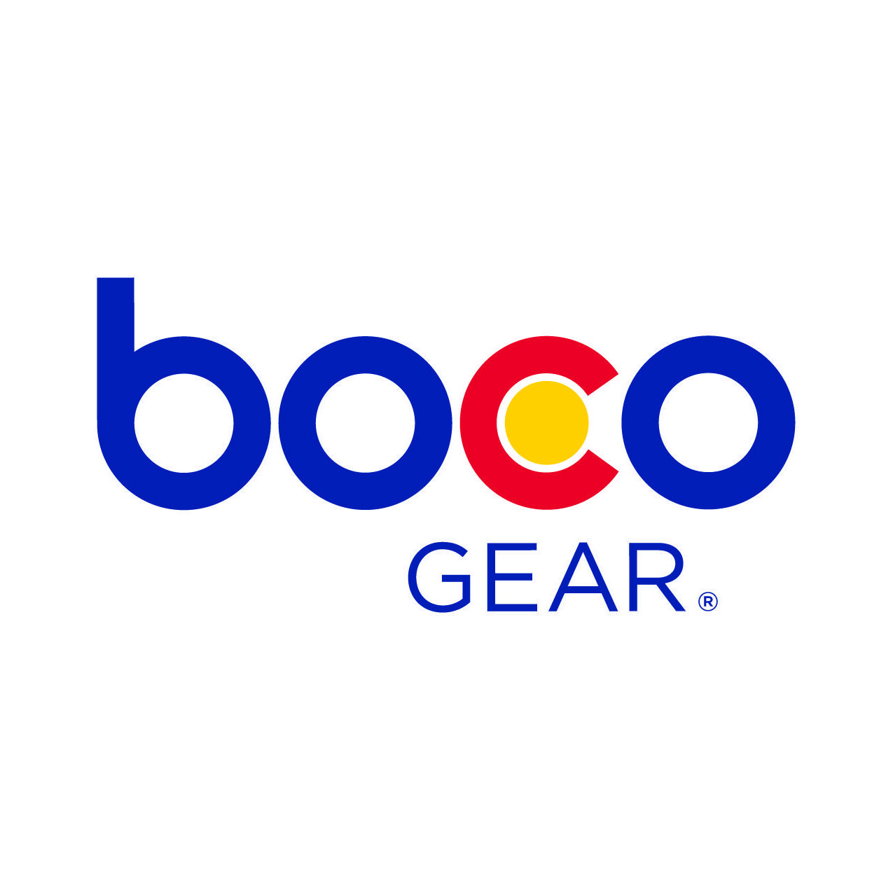Boco Gear logo with red and yellow C